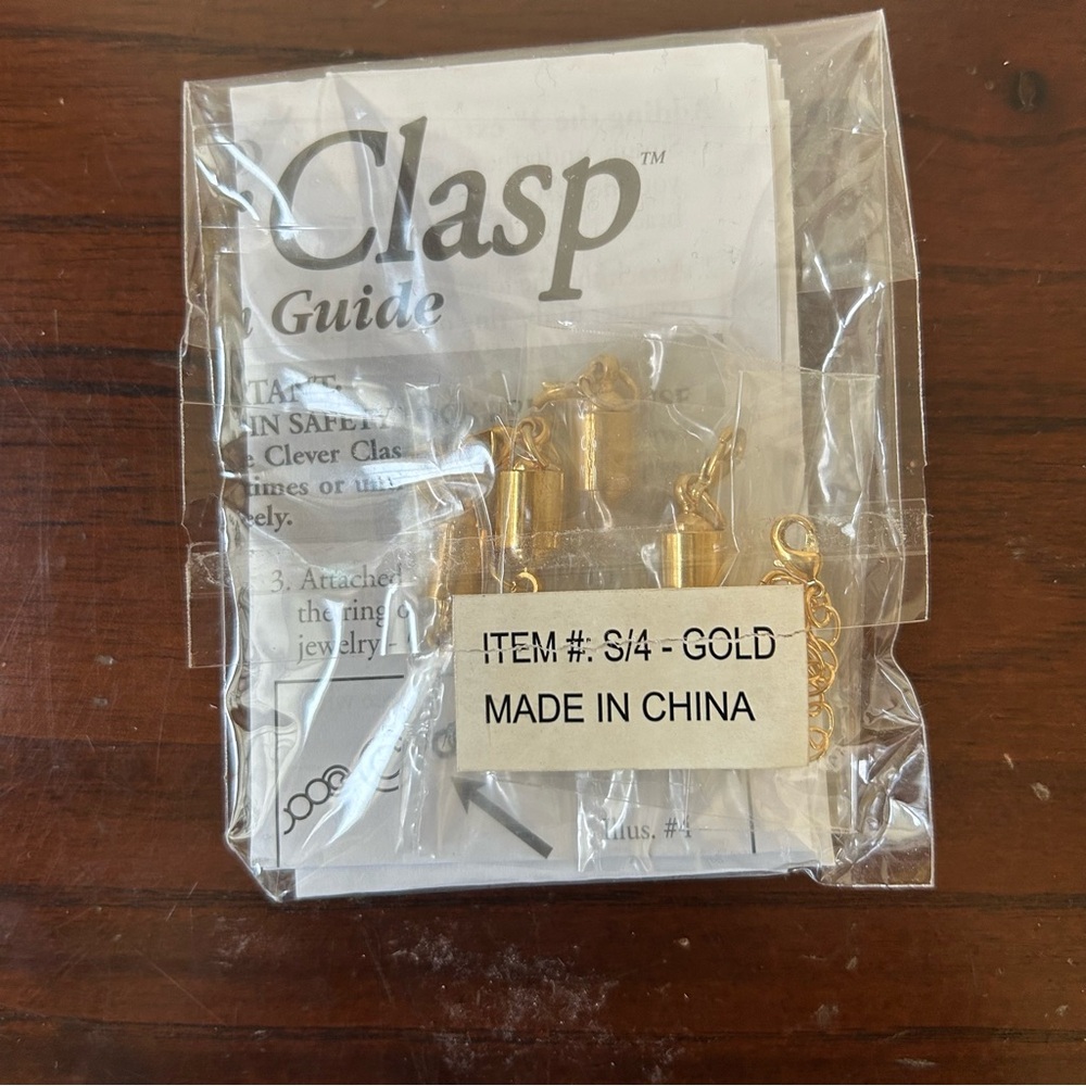 3/$20 One Magnetic Clever Clasp Gold Set